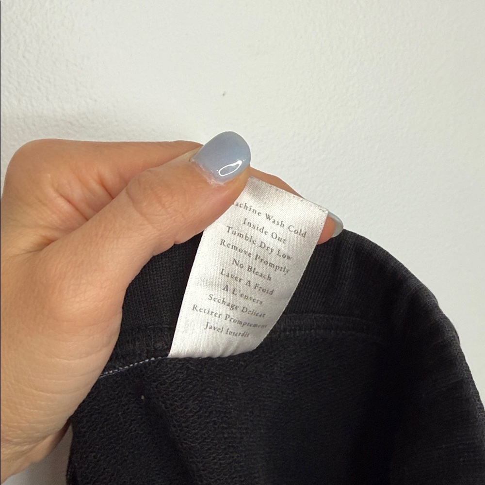 Frank & Eileen Catherine Favorite Sweatpant 24” black crops size large - Picture 11 of 11